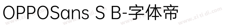OPPOSans S B字体转换